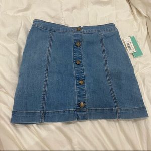Denim skirt with elestic band dillards